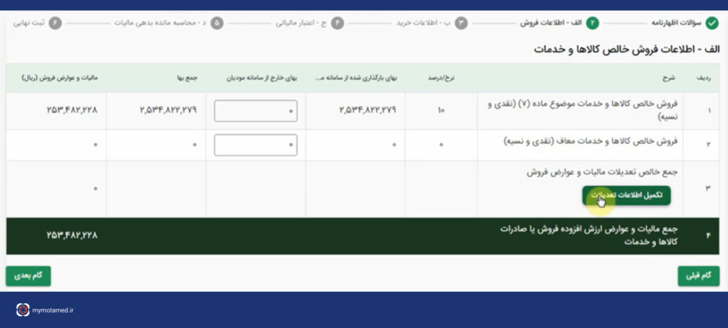 مهم ترین نکات تکمیل اظهارنامه مالیات برا ارزش افزوده پاییز 1403
